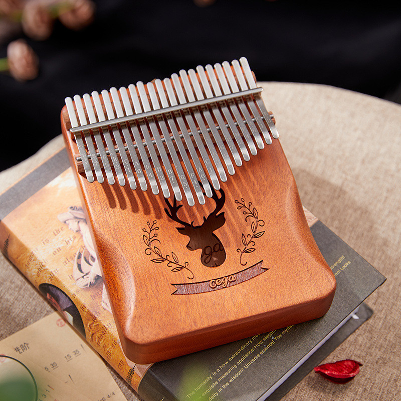 [ขายร้อนเครื่องดนตรี] เปียโนนิ้วหัวแม่มือ 20-Tone Kalimba 21-Tone Kalimba Acacia ไม้ Kalimba เปียโนน