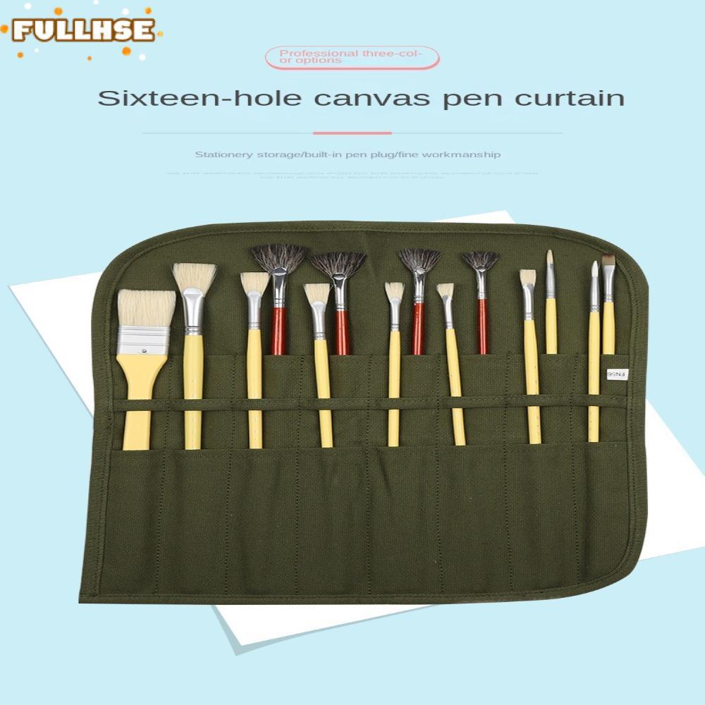 FULLHSE Artist Canvas Green Oil Paint Holder สีน้ํา ​วาดกระเป๋า