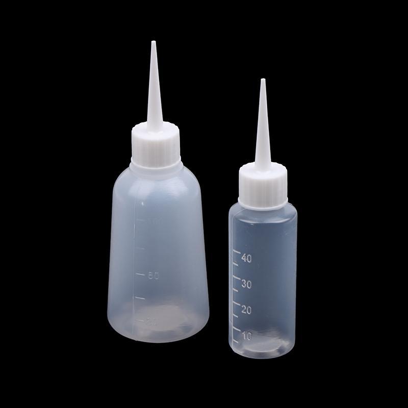 [qingyu] 5 ชิ้น 40/100 มิลลิลิตรพลาสติกใสเคล็ดลับ Applicator ขวดขวดบีบเหมาะสําหรับงานฝีมือศิลปะกาวอเนกประสงค์รีฟิลที่ว่างเปล่าสต็อกใหม่
