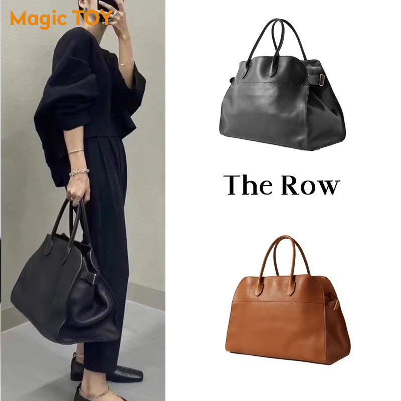 The Row Margaux15 Suede Tote Bag | กระเป๋าถือนุ่มหนังวัวMargaux15 สไตล์หรูหรา
