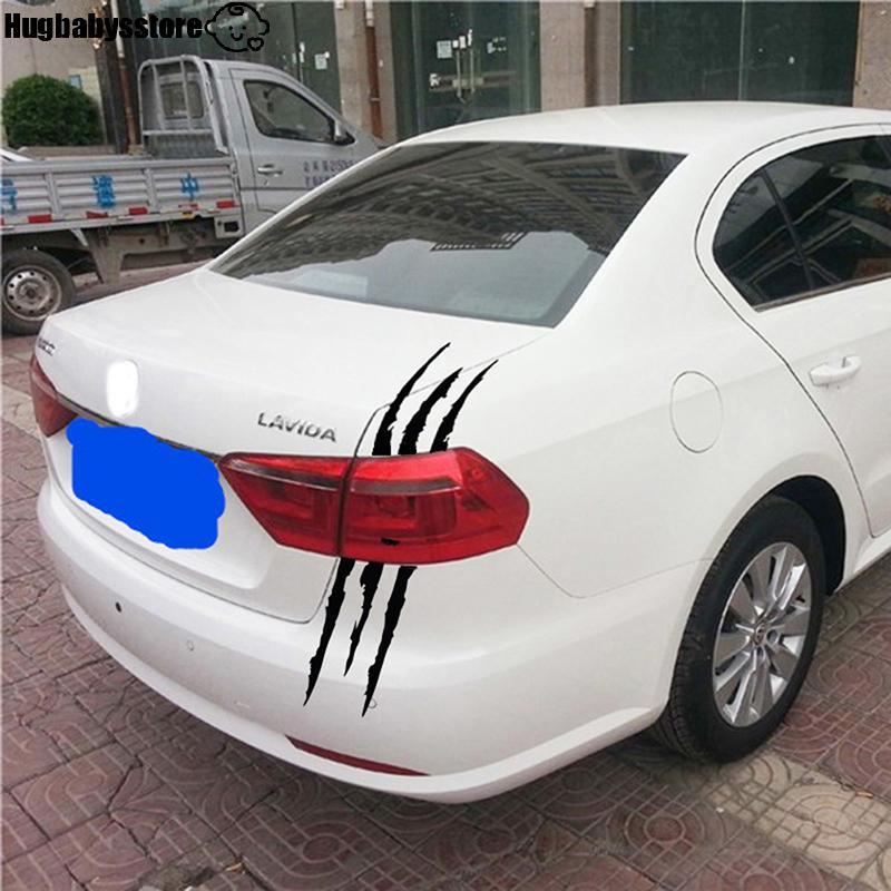 [Hugbabys-t] ไฟหน้ารถส่วนบุคคล Stiers Monster Claw Scratch Stripe Marks ไฟหน้ารูปลอกรถ Stiers Auto A