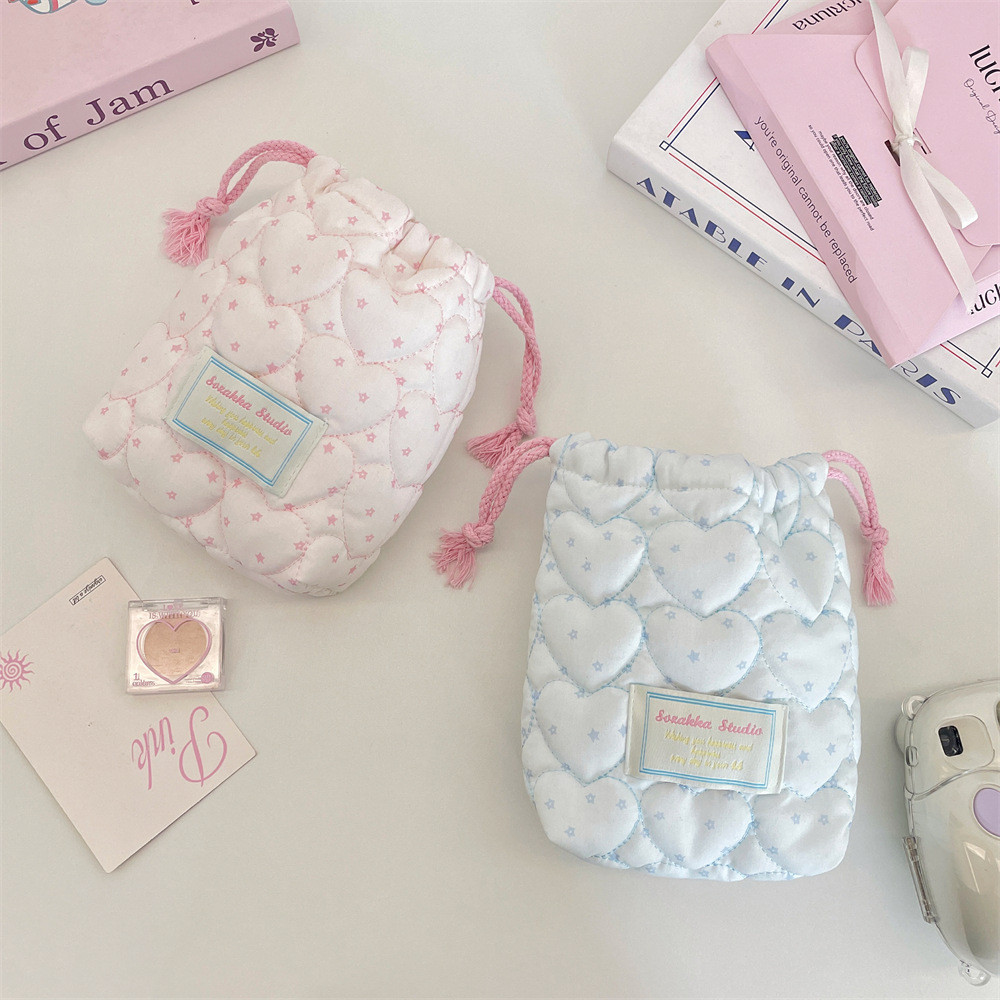 สไตล์ใหม่ดาวผ้านวมผ้าฝ้ายโพลารอยด์เคสป้องกัน/เคสกล้อง/กระเป๋ากล้องหูรูดแบบพกพากลางแจ้ง/มัลติฟังก์ชั่ถุงเก็บสดขนาดเล็ก/กระเป๋าบีม