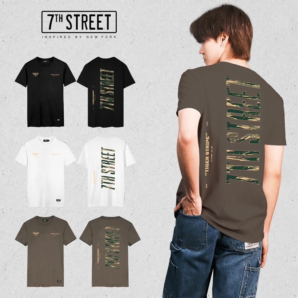 เสื้อยืด 7ᵗʰ Street รุ่น MLL ผ้า Cotton100% นุ่มสบาย ระบายอากาศได้ดี ไซส์ M-2XL Clothing Man ผู้ชาย Tshirt