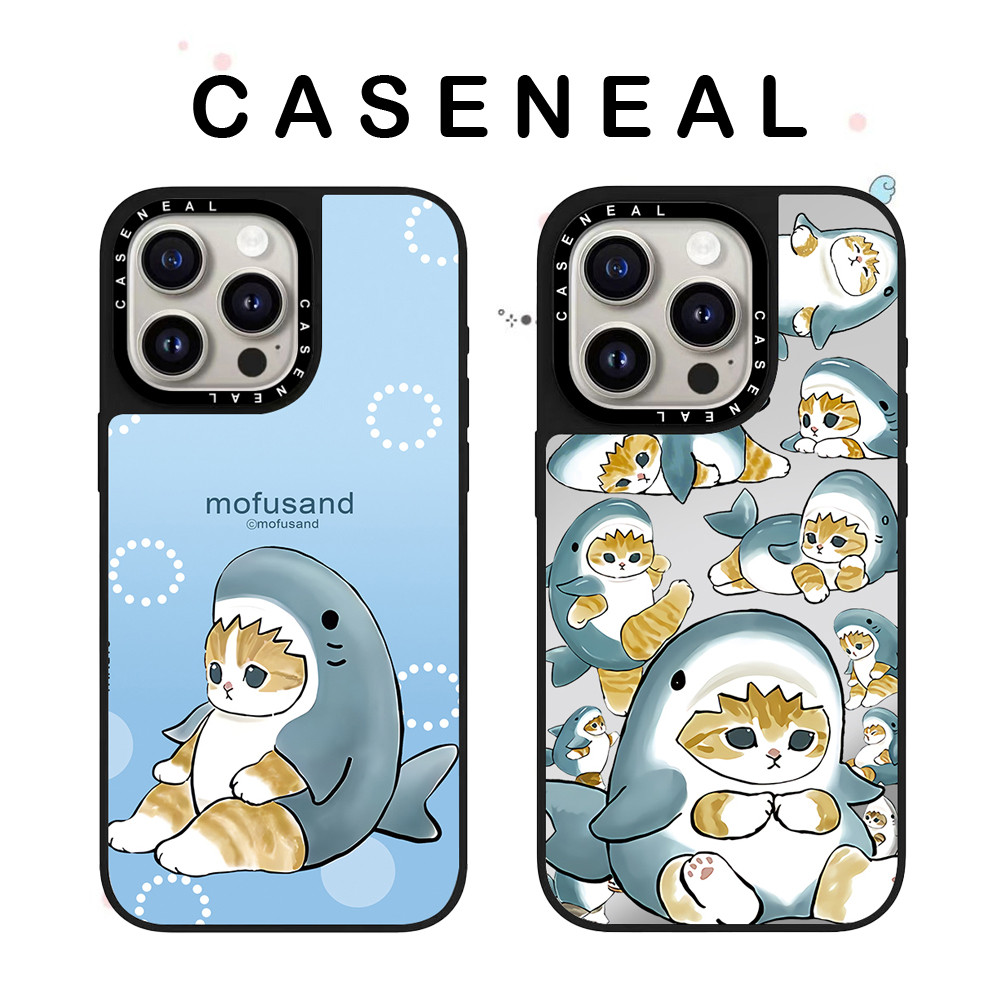CASENEALแมวน่ารักคุณภาพสูงกระจกเคสโทรศัพท์เหมาะสําหรับiPhone 17ProMax 17pro 17 air 16promax 16 15promax 15 14promax 13 13Promaxแฟชั่นAnti Drop Hard Case