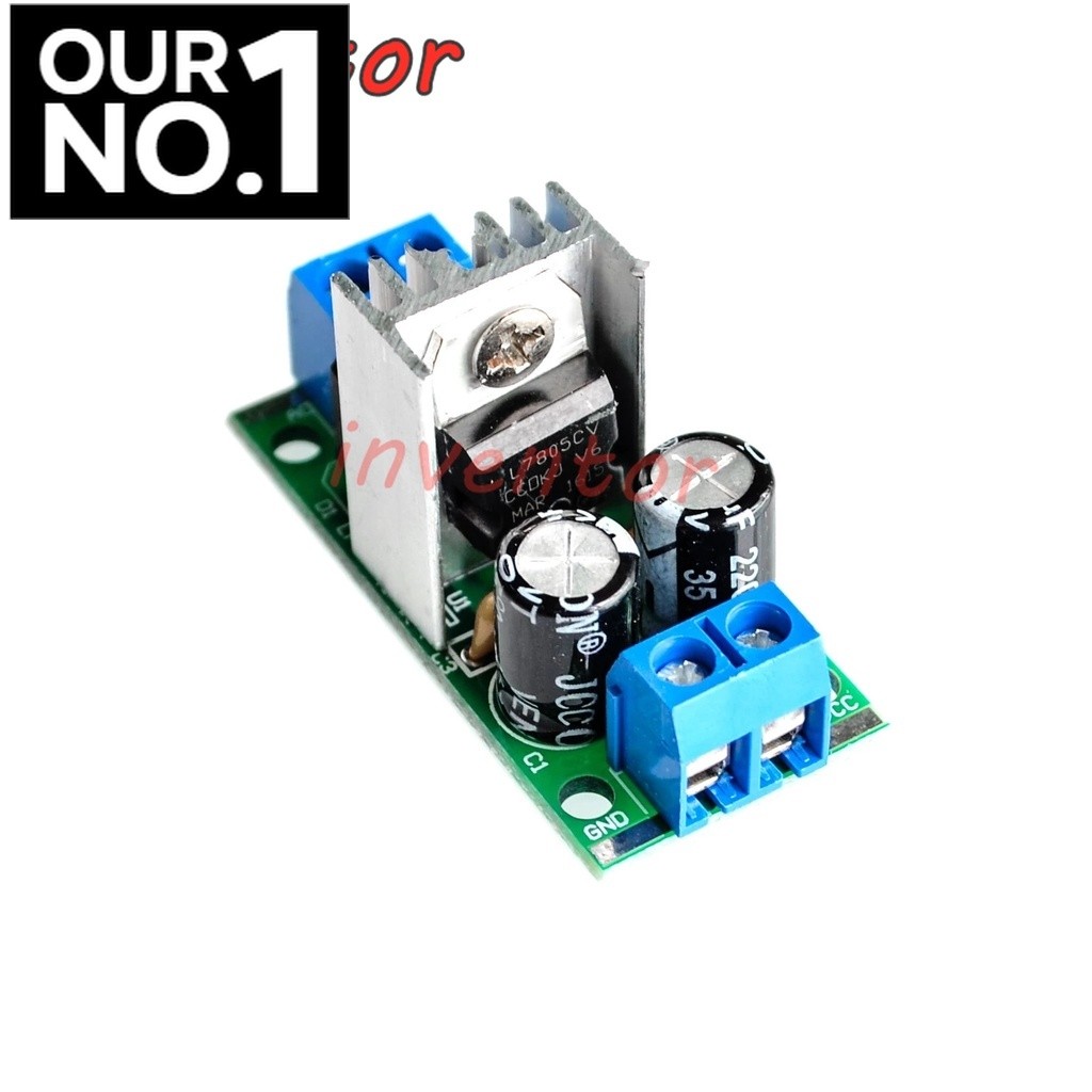 Dc-dc L7805 LM7805 7805 Tri-Ended Regulator โมดูล 5V โมดูลจ่ายไฟตัวควบคุม