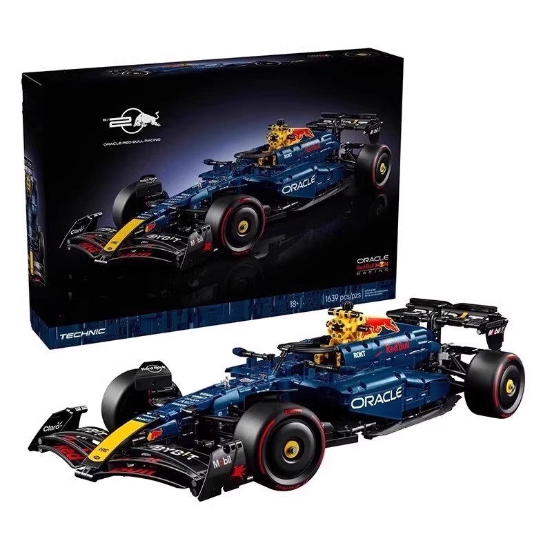 2025RB20 ใช้งานร่วมกับ Lego 42206 Mechanical Group Red Bull Fleet F1 ประกอบอาคารบล็อกของเล่น