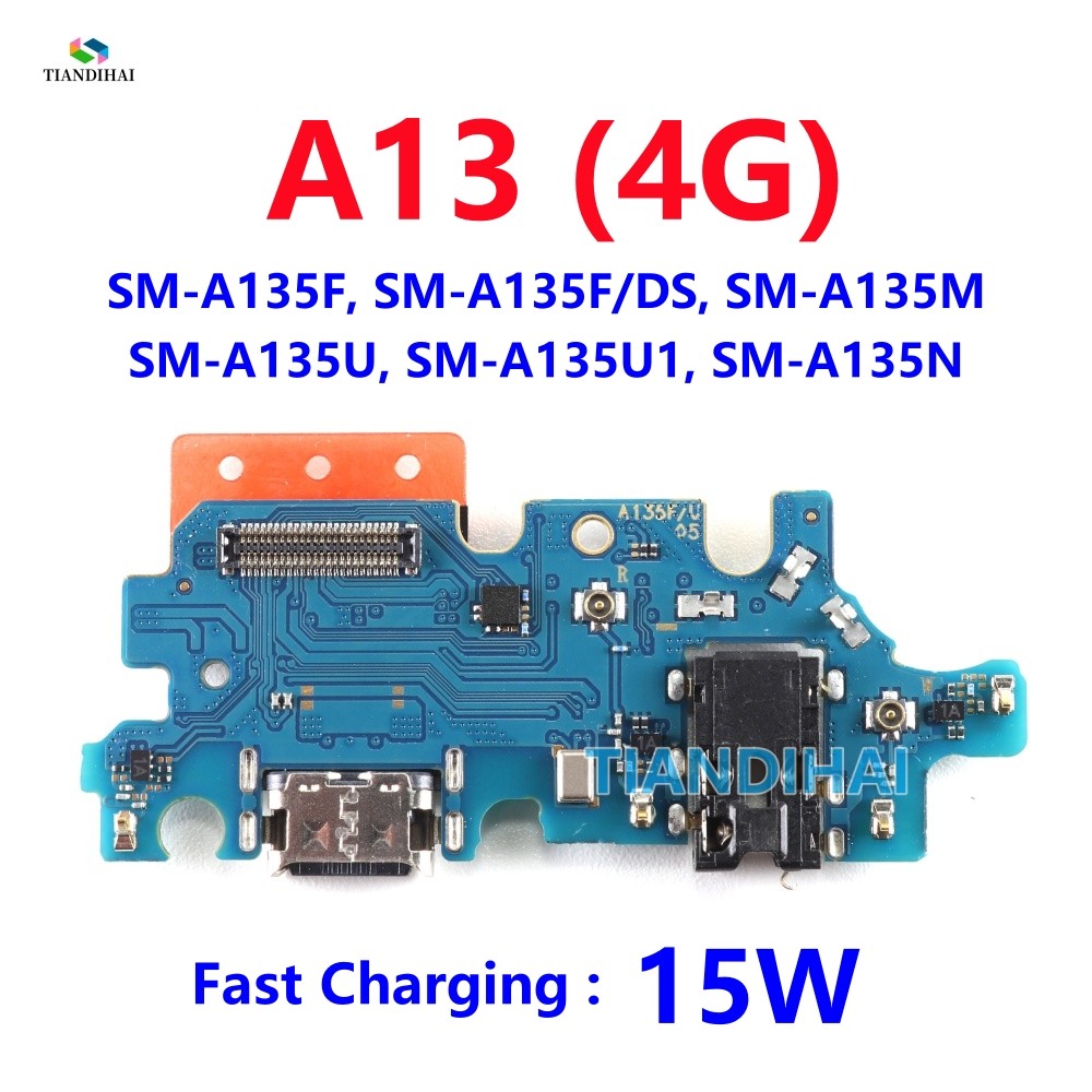 USB ชาร์จพอร์ตแจ็ค Dock Connector สําหรับ Samsung Galaxy A13 4G A135F A135F/DS A135U A135N A135M A13