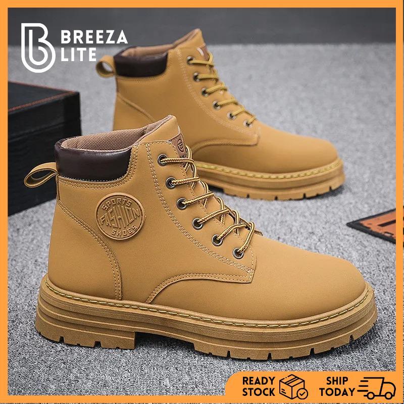 Breezlite Classic Boots Shoes Outdoor High Boots Men Ankle Boots Men Leather Shoes SM361