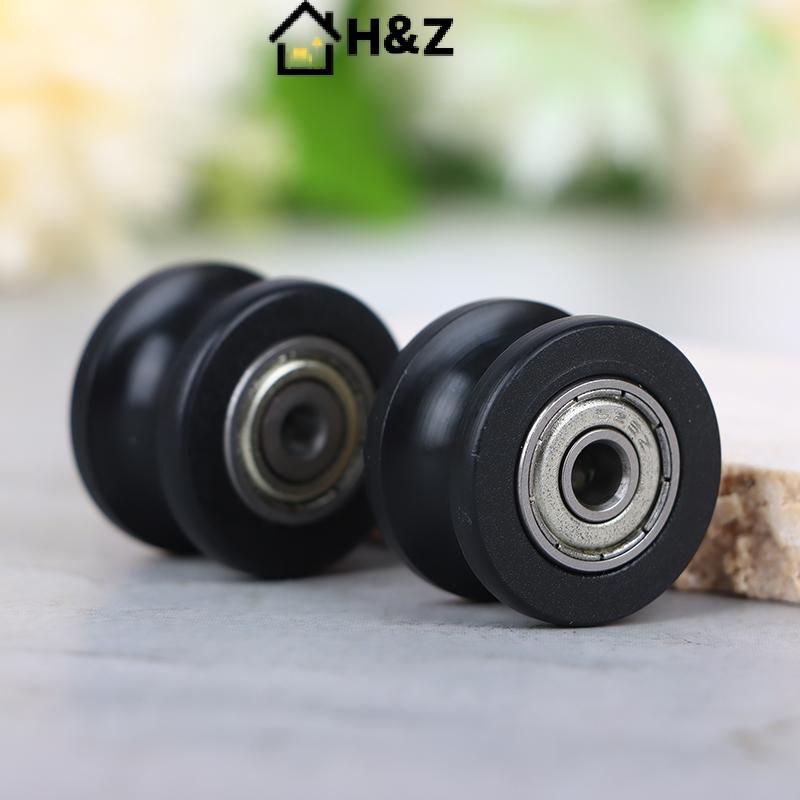 H & Z 1 ชิ้น U Groove Pulley Guide Pulley Rolling แบริ่ง U Groove Roller ล้อ 5*25*16.5 มม.สําหรับขับ