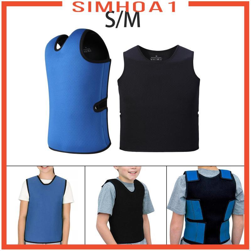[Simhoa1] Kids การประมวลผลอารมณ์ซึมแบบปรับได้ Disorder Weighted Vest for Sport Weight Training and L
