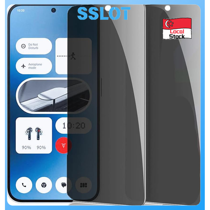 SG สําหรับ Nothing Phone (3a) ตัวป้องกันหน้าจอความเป็นส่วนตัว,ฟิล์มกระจกนิรภัยสําหรับ 1 3 3A Pro Pho