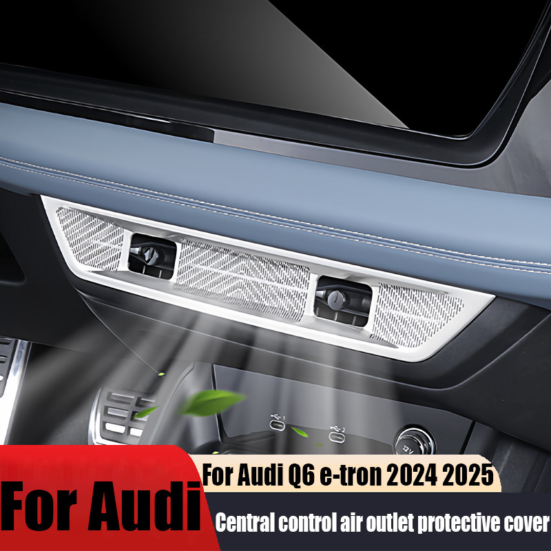 1 ชิ้นฝาครอบกันฝุ่นสําหรับ Audi Q6 e-tron 2024 2025 คอนโซลกลาง Air Outlet, ป้องกัน Vent Guard, อุปกร
