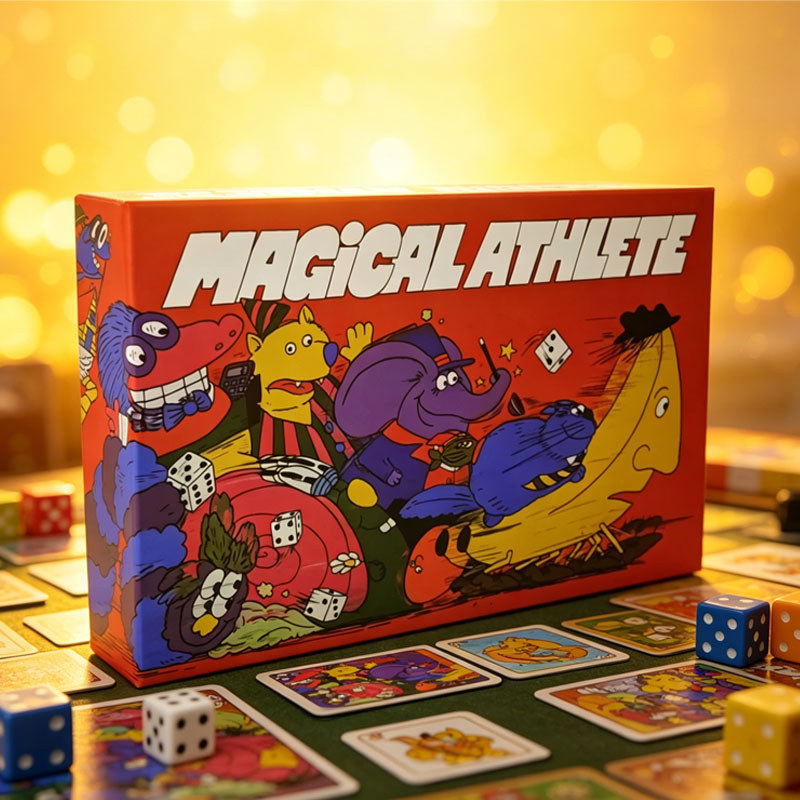 Board Game Magical Athlete English Party Game  เกมกระดาน นักกีฬาวิเศษ เกมปาร์ตี้ภาษาอังกฤษ 2-6 ผู้เล่น
