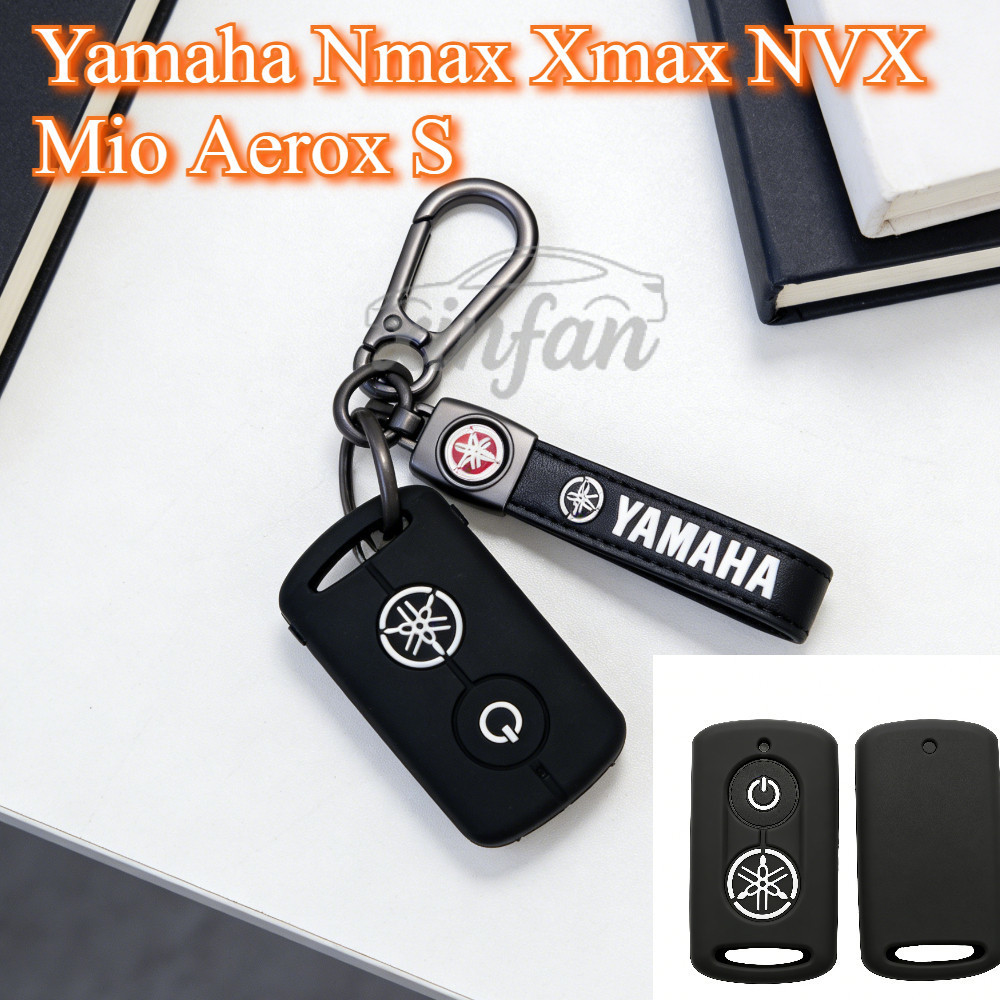 สำหรับ Yamaha Nmax Xmax NVX Mio Aerox S ซิลิโคนครอบคลุมกุญแจไร้กุญแจ ซิลิโคนครอบคลุมกรณีรถจักรยานยนต์