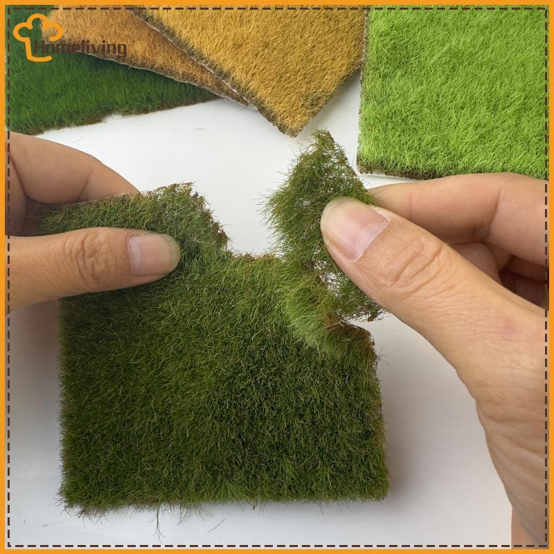 บ้าน 1.2 ซม.จําลองหญ้าสนามหญ้าพืชรุ่น Cluster สําหรับแพลตฟอร์ม Vegetation ตกแต่ง DIY Miniature Garden ฉากทํา TH