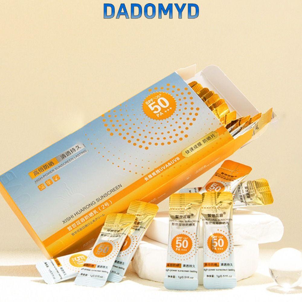 DADOMYD ครีมกันแดด Xishi Huarong, Moist Spf 50+ ครีมกันแดด Super Sun Protection, Smooth 50 ชิ้น Emulsion Moisturizing Sunscreen Face