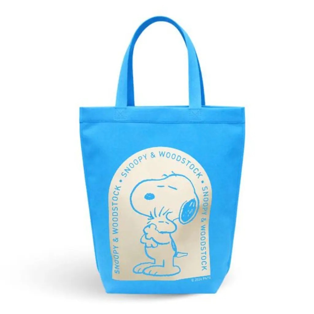 Se-ed (ซีเอ็ด) : PN5-กระเป๋าสปันบอนด์ : PEANUTS-5B Spunbond Shopping Bag (PN5B-SPB-BL35.5) W35.5xH40xB10 cm.