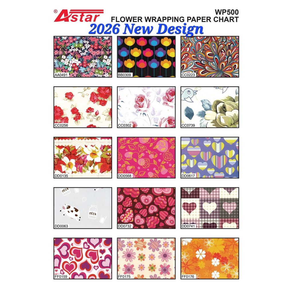 กระดาษห่อ 50+ Designs Wrap Wrapper Present Toys Hadiah Batik Cartoon