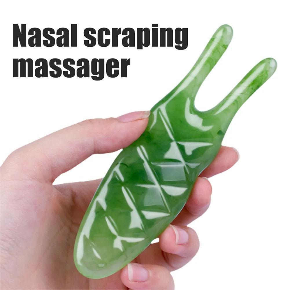 เรซิ่นจมูก Scraper จมูก Beautifying เครื่องมือเครื่องนวดหน้า Care นวดจมูกใบหน้าและ Gua เครื่องมือ I4