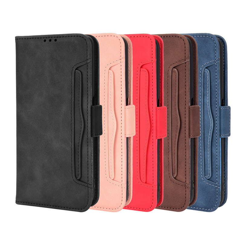 เหมาะสําหรับ OPPO A57 5G โทรศัพท์มือถือซองหนัง Multi-Card Slot Flip ป้องกันกรณี A57 4G โทรศัพท์มือถื