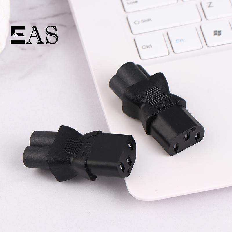 [EA] 1 PC AC Power Soet อะแดปเตอร์ IEC320 3-Pin C13 หญิง C6 ชายปลั๊ก AC Power Adapter ไฟฟ้า Soet Con