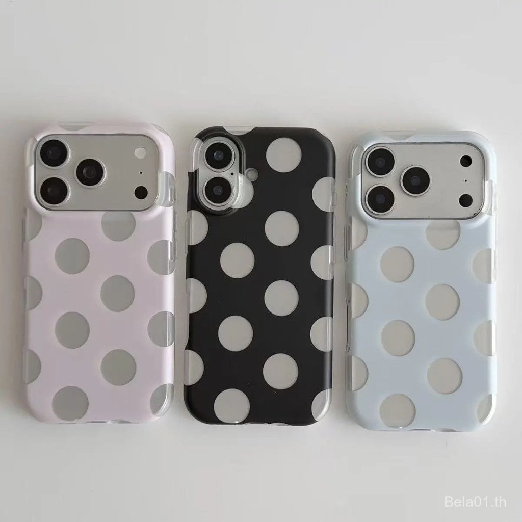 เคสโทรศัพท์ เหมาะสําหรับ iPhone Fresh Cute Hollow Transparent Polka Dot เหมาะสําหรับ iPhone17promax16 Soft Case 15plus14 รวมทุกอย่าง131211เคสป้องกัน LWNP – โปรปัง