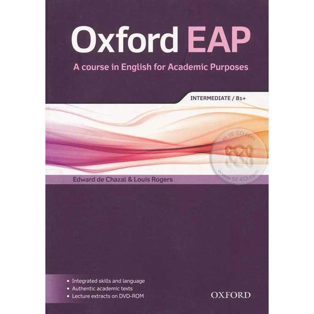 Bundanjai (หนังสือ) Oxford EAP Intermediate / B1+ : Student's Book with DVD (P)