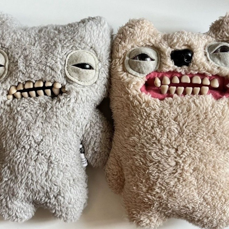 【พร้อมส่ง】fuggler funny ugly monster Out of Print Rare fuggler Grey Claw Monster Beige Red Blood Sil