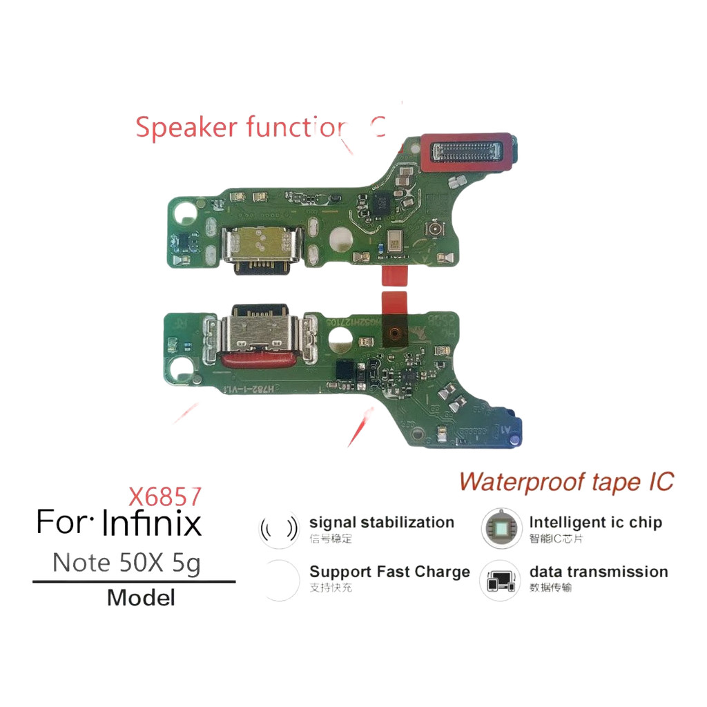 สําหรับ Infinix Note 50x 5g X6857 บอร์ดเชื่อมต่อการชาร์จ