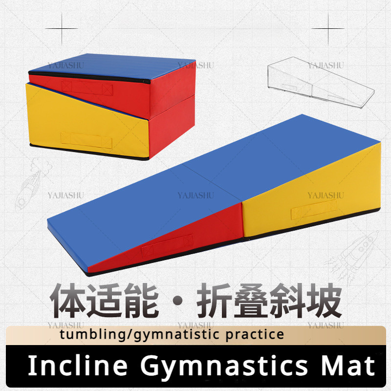 เสื่อยิมนาสติก แบบเอียง พับได้ สําหรับออกกําลังกาย ยิมนาสติก ชีส ฟิตเนส ยิม ฝึกฝน สําหรับเด็ก Gymnas