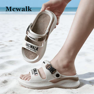 MCWALK แบบคลาสสิค ด้านล่างหนา 5 ซม. รองเท้าแตะ สากลชาย และหญิง รองเท้าทำงาน รองเท้าแตะ MC2409-1