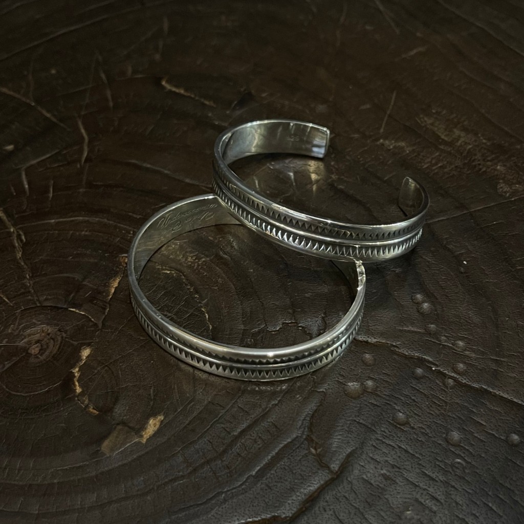 GORO'S s925 Sterling Silver Seiko UNDERCOVER Bracelet Serrated Couple Bracelet