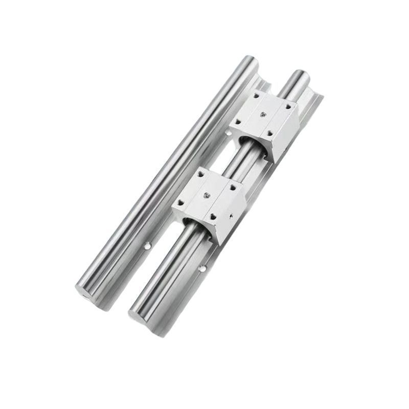 SBR อลูมิเนียมรองรับเพลาออปติคอลรางสไลด์สําหรับงานหนักรางคู่มือตรง Precision งานไม้ Push ตารางเลื่อย