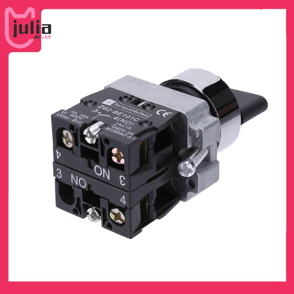 [Julia1.th] สวิตช์เลือกตําแหน่ง 2 NO 3 XB2-BD33C XB2-BD53 สวิตช์โรตารีสีดํา