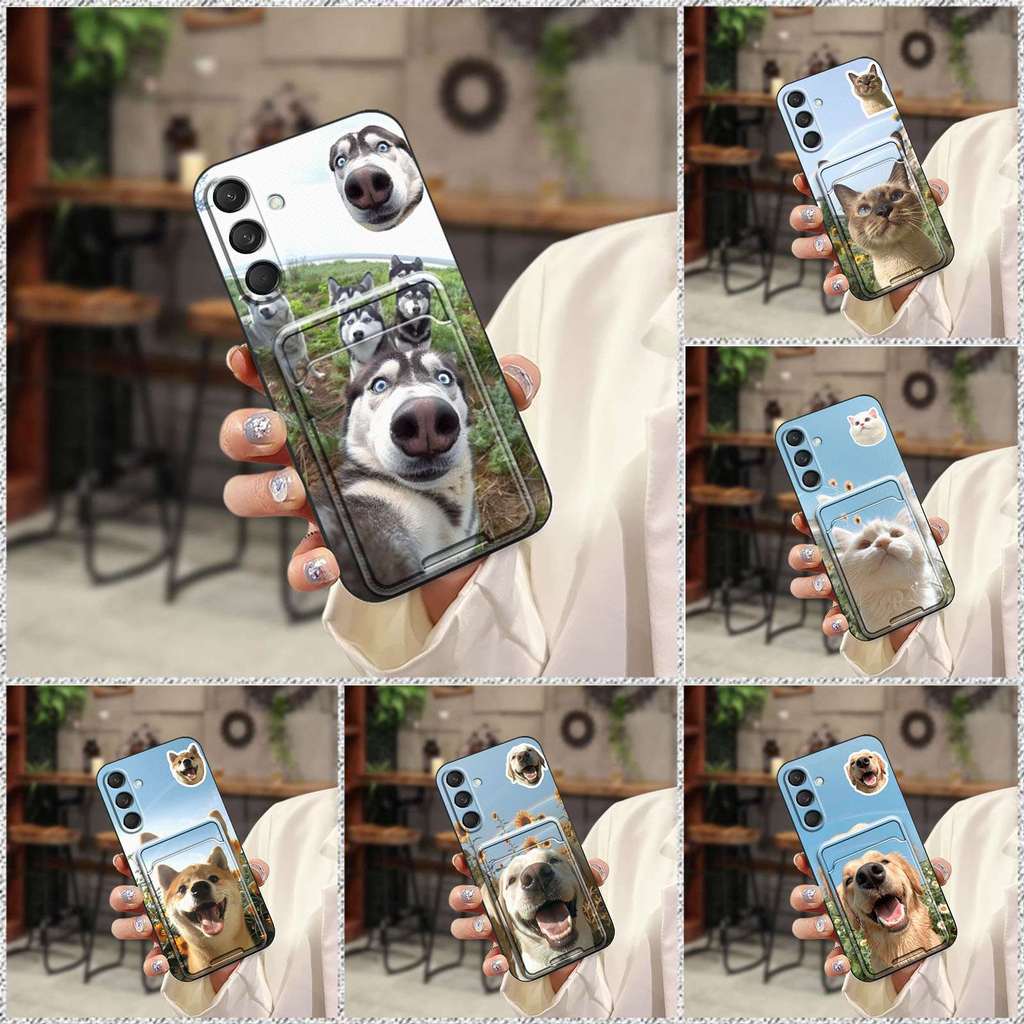 Full wrap Graffiti เคสโทรศัพท์สําหรับ Samsung Galaxy A56 5G/SM-A556B/DS น่ารักป้องกัน Cat Card slot 