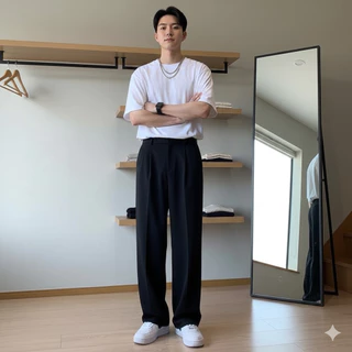 กางเกงสแล็คผู้ชายดีไซน์เรียบ เท่ ใส่ได้ทุกโอกาส ใส่ทำงาน ใส่เที่ยวก็ยังดูแพง K648
