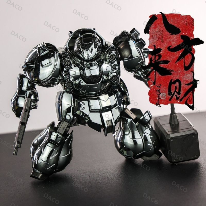 STAR HG IBO1/144 Jagged Orphans Gusion Electroplating Dark Steel Gusion ประกอบหุ่นยนต์เคลื่อนย้ายได้