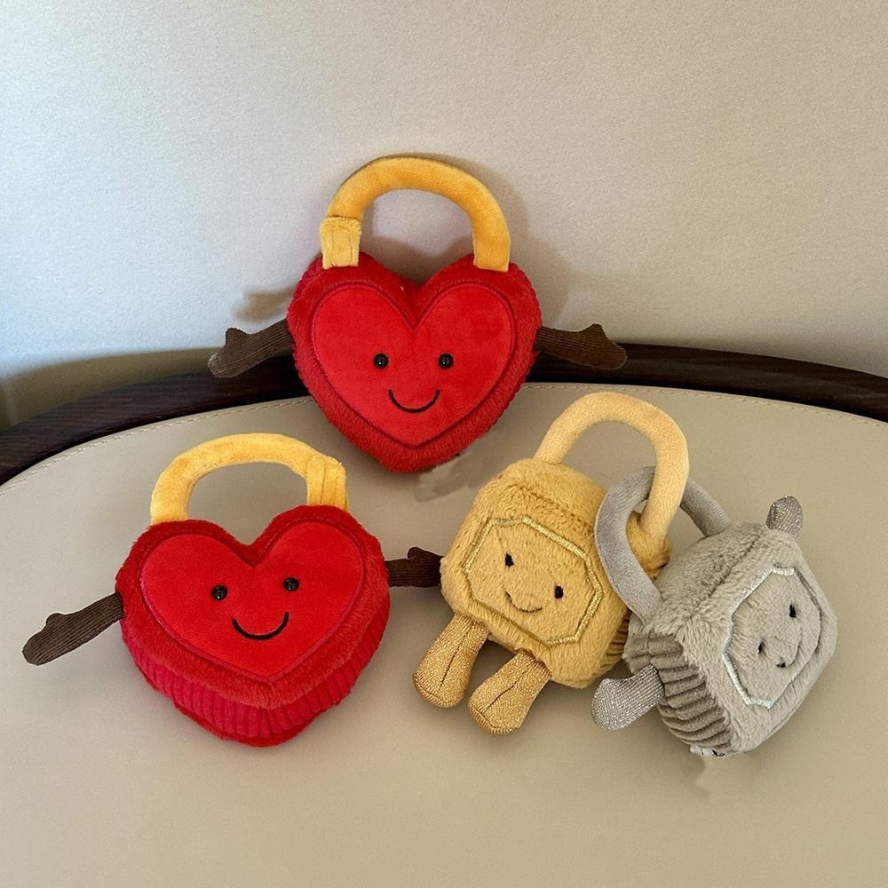 12.22 ภาษาอังกฤษ jellycat Fun Concentric Lock ของเล่นตุ๊กตาสร้างสรรค์ตุ๊กตาแฟนภรรยาของขวัญวันวาเลนไท