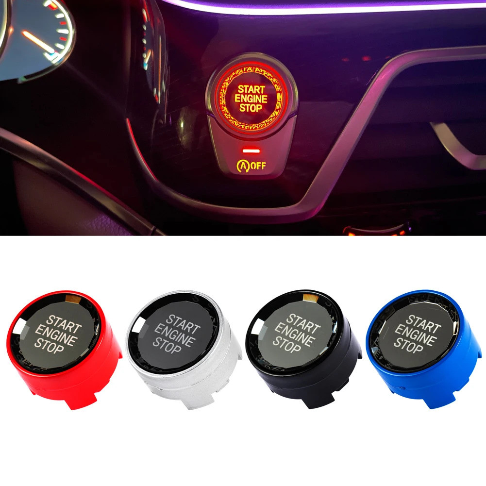 Car Crystal Start Stop Engine Push Button Switch Cover for BMW G Chassis 5 series G30/ 6 7 Series GT