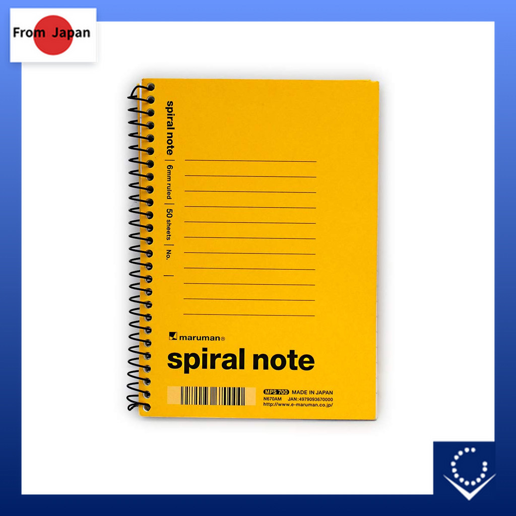 สมุดบันทึกสไปรัลขนาด A6 น้ำหนักเบา แข็งแรง พกพาสะดวก มาพร้อมเส้นบรรทัด 6mm สำหรับเขียนรายละเอียดชัดเจน จดบันทึกทุกความคิดของคุณอย่างคล่องตัว