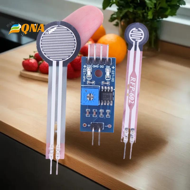 [QNA] 1 ชิ้น Resistive Membrane Pressure Sensor โมดูลโหลดเซลล์ยืดหยุ่น Force Sensitive Analog FSR402