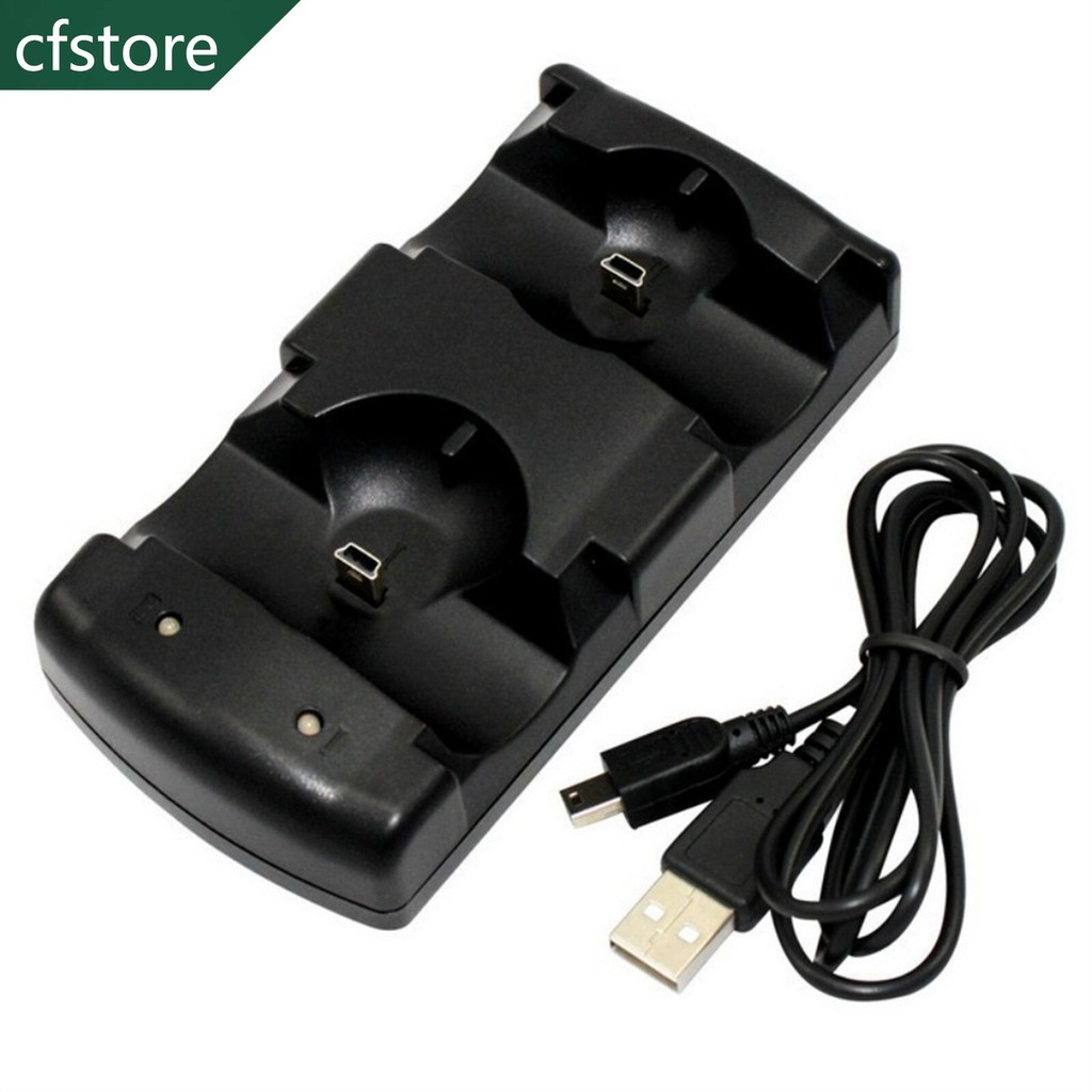 ที่ชาร์จแท่นชาร์จคู่ CF 2 In 1 สําหรับ PS3 Move /Playstation 3 Controller Kit-