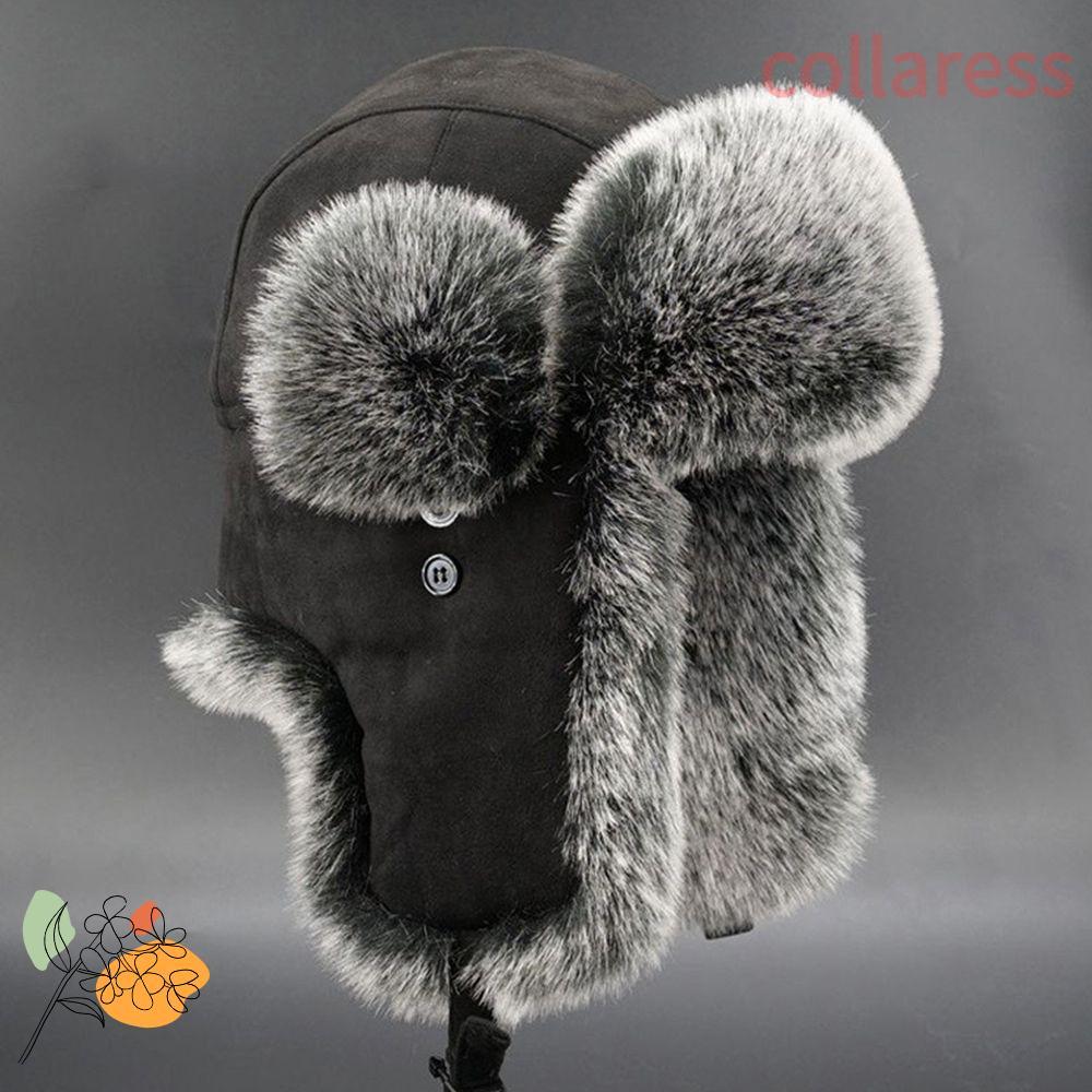 COLLARESS Traper Hat Women Men Ski Cap Ushanka Bomber Hats