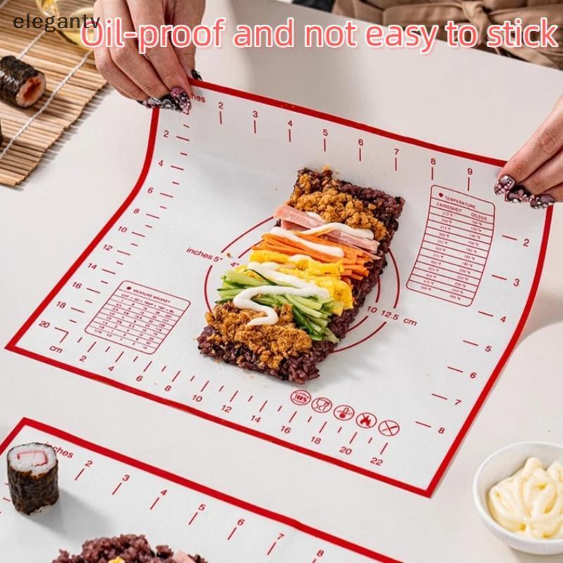 EGN ซิลิโคนเบเกอรี่ Mat Pastry Rolling นวด Pad ครัวเครปพิซซ่าแป้ง Non-Stick Pan Pastry Mat N