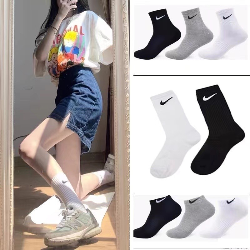 ถุงเท้าADIDAS ( คละสี 5คู่1กล่อง) ถุงเท้าลำลอง สำหรับใส่วิ่ง ใส่ออกกำลังกาย ผ้าหนานิ่มไม่บาง ใส่สบาย - 5