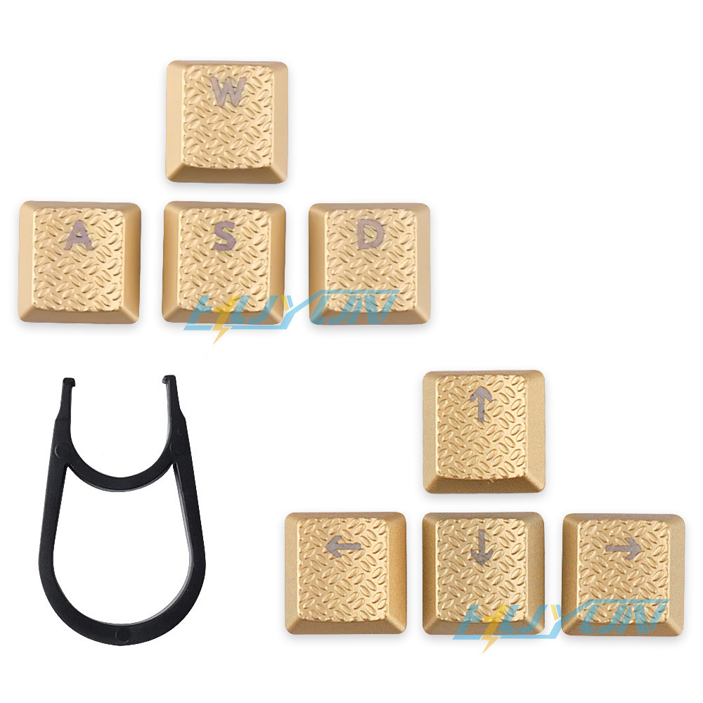 gmk keycap keycap เหมาะสําหรับ Logitech G915 913 G815 813 Gold Texture Anti-slip โปร่งแสง 8-Button K