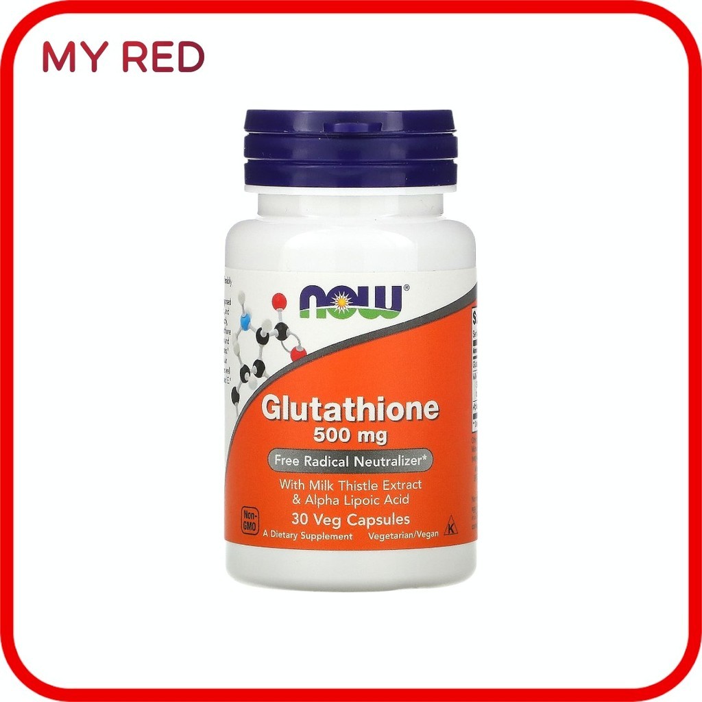 NOW Foods, Glutathione, 500 mg, 30 Veg Capsules