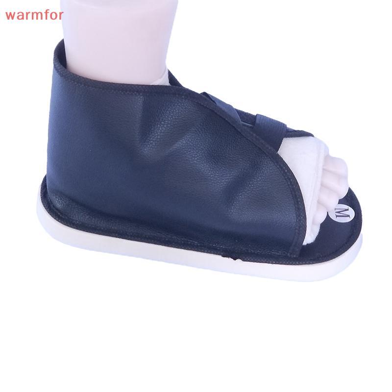 (warmfor) Anti Slip Flat Cast Walking Boot Shoe Breathable Foot Protection Broken Recovery Foot Drop