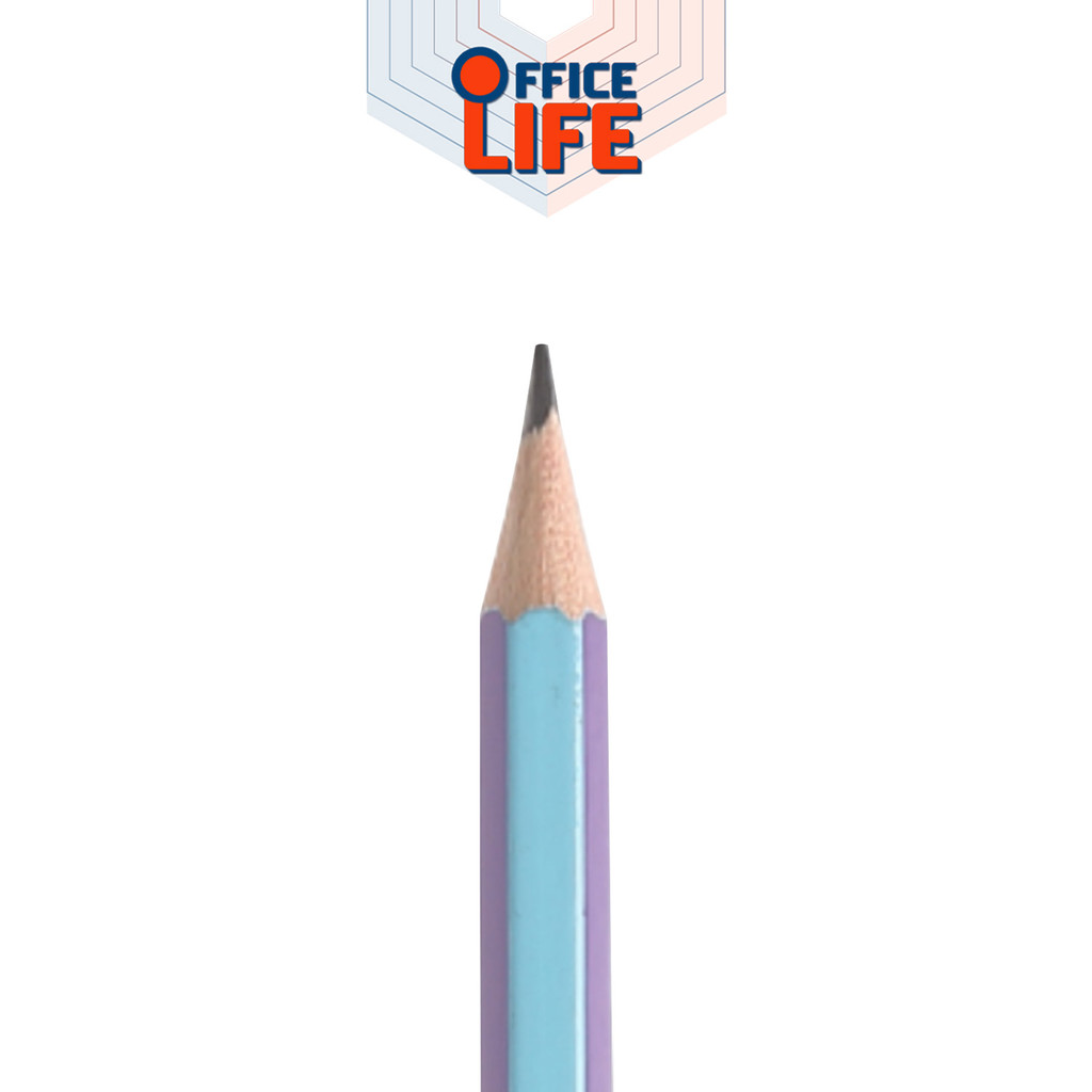 Master Art (มาสเตอร์อาร์ต) ดินสอ ดินสอไม้ ดินสอดำ HB รุ่น Ribbon ความเข้ม HB ( 50 ด้าม / กระปุก ) - รูปที่ 3