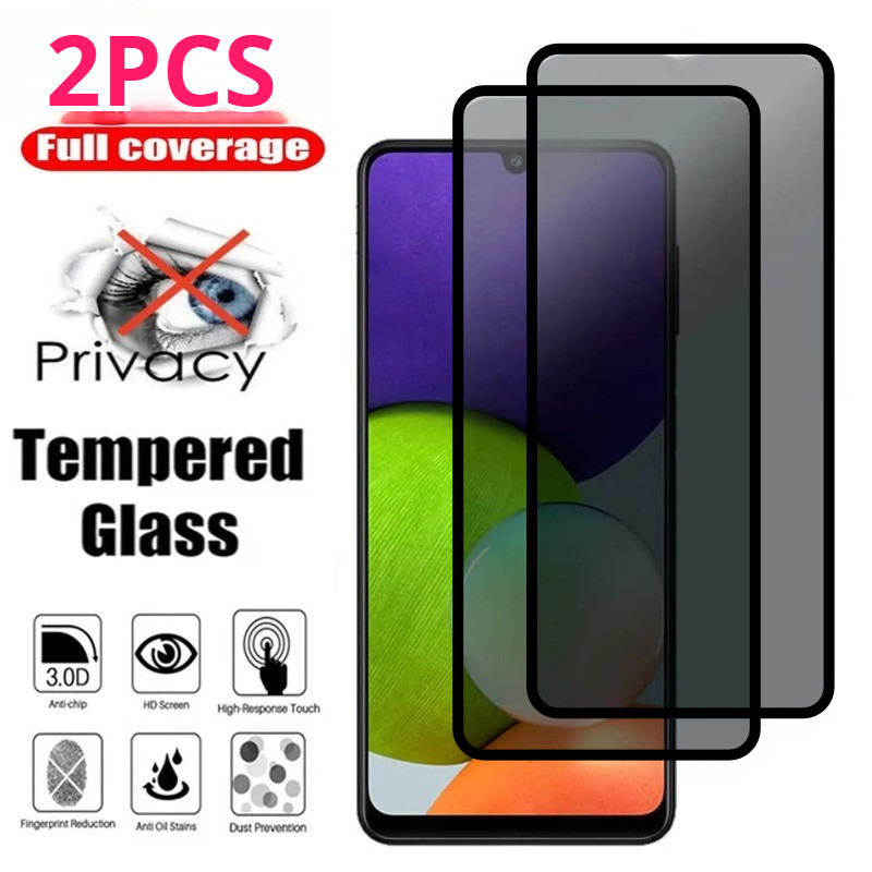 1-2 ชิ้น Anti Spy กระจกนิรภัยสําหรับ Honor X70 X70i X60i X60 X50i + X50i GT ความเป็นส่วนตัวขอบสีดําป